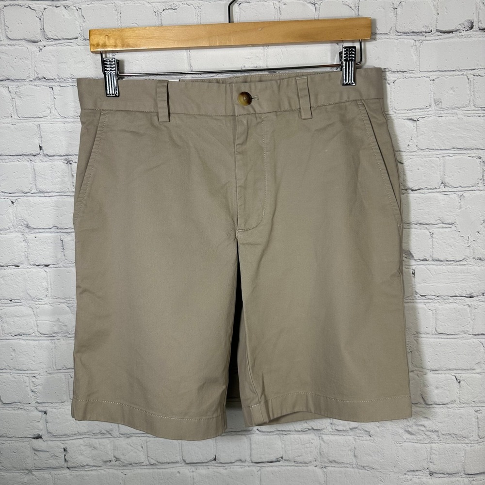 Vineyard Vines Mens 9 Inch Stretch Breaker Shorts Khaki Tan 30 1H6027-250 NEW